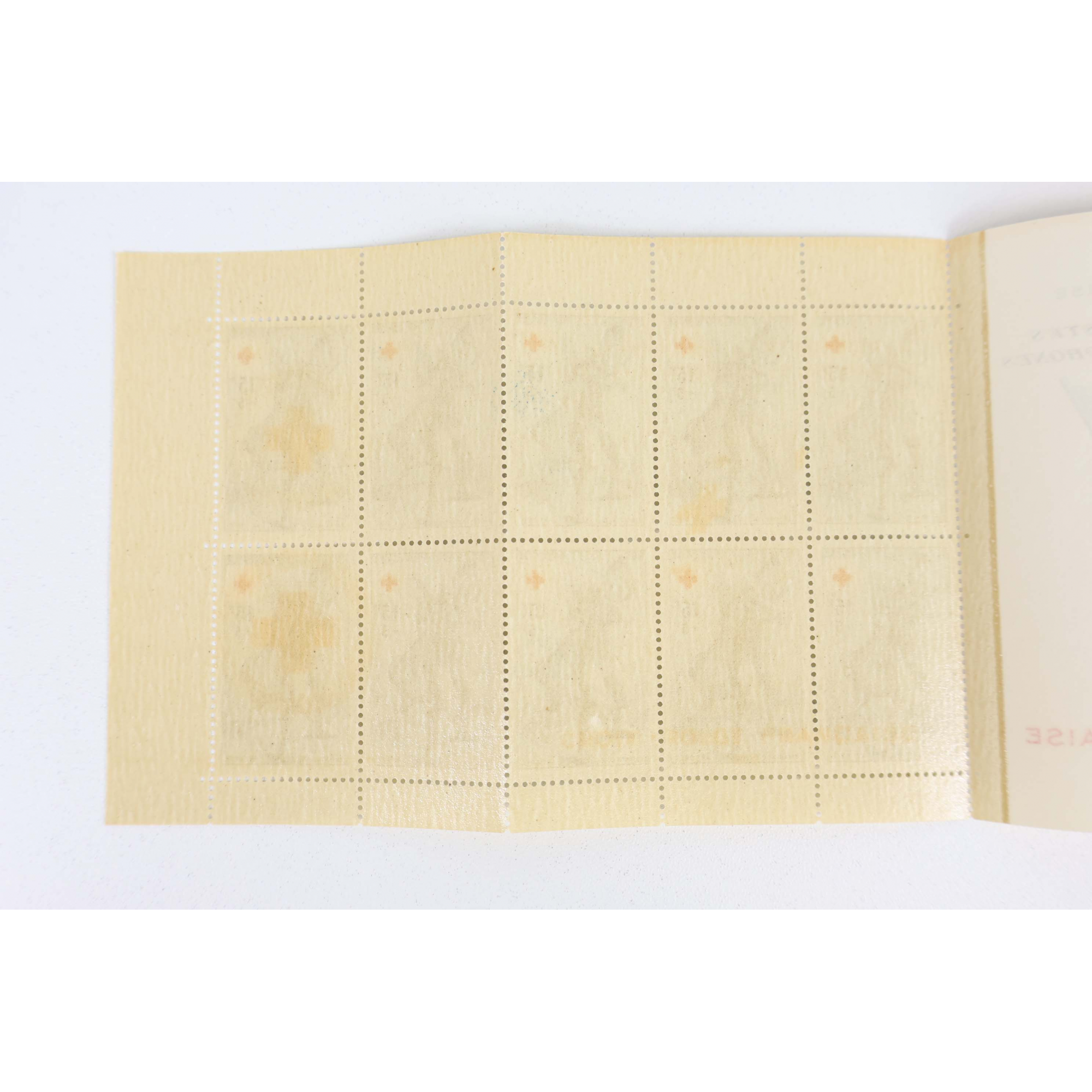 FRANCE CARNET CROIX-ROUGE DE 1955 TIMBRES NEUFS** EXCELLENTE QUALITÉ COTE 450€