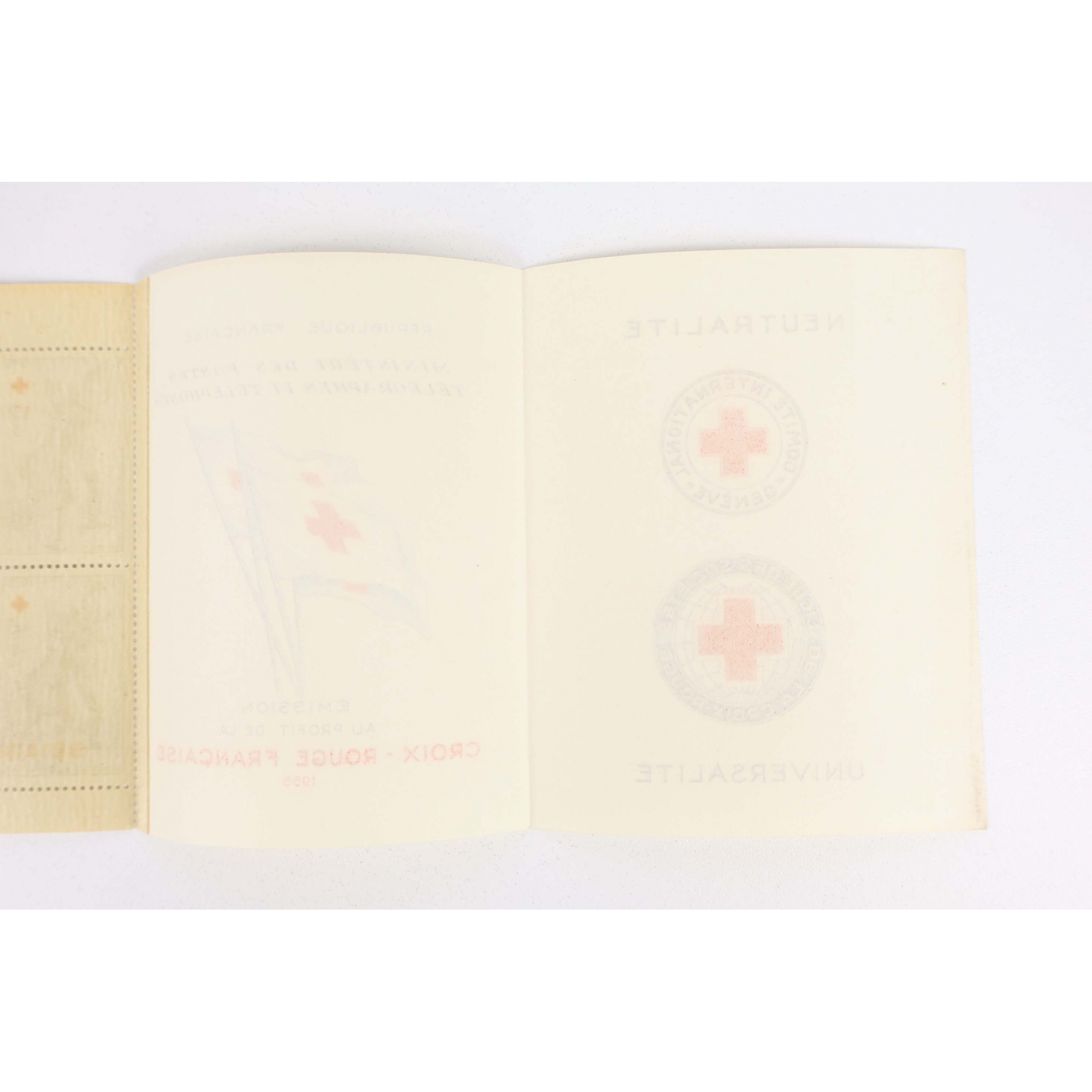 FRANCE CARNET CROIX-ROUGE DE 1955 TIMBRES NEUFS** EXCELLENTE QUALITÉ COTE 450€