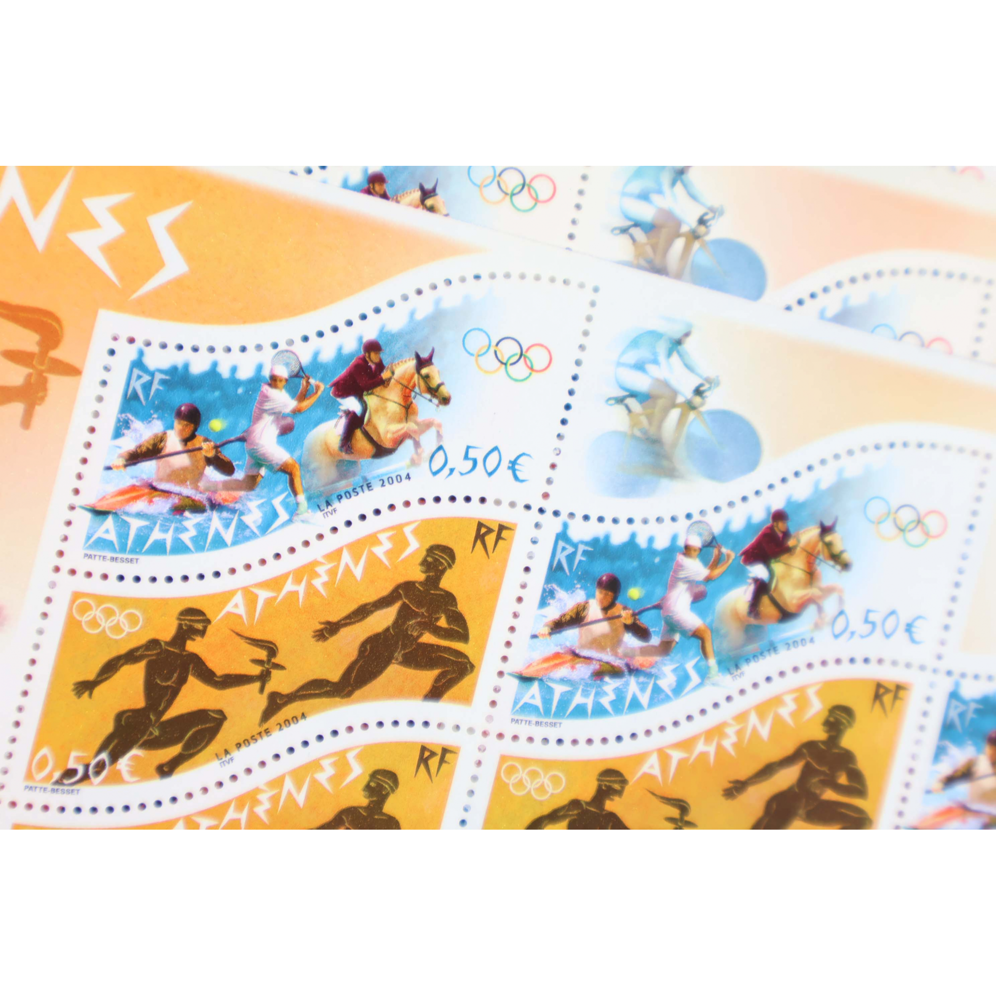 LOT 80 BLOCS N° 73 JEUX OLYMPIQUES ATHÈNES TIMBRES NEUFS** 0.50€ X 10 VF 400€