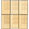 FRANCE BLOCS DE 4 TIMBRES NEUFS N°930 À 935, OBL 1ER J SUR LE BDF, COTE 240€