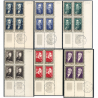 FRANCE BLOCS DE 4 TIMBRES NEUFS N°930 À 935, OBL 1ER J SUR LE BDF, COTE 240€