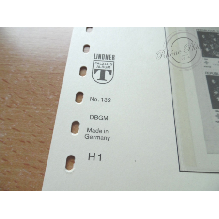 FEUILLES LINDNER T. 1984-1985 pour Carnets de timbres (France) ppH1-H2