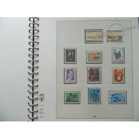 ALBUM LINDNER AUTRICHE 1985-1987 (+1981), Collection timbres