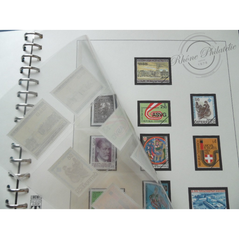 ALBUM LINDNER AUTRICHE 1985-1987 (+1981), Collection timbres