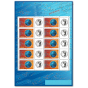 FEUILLE FRANCE F3532A TIMBRES "LE MONDE EN RESEAU" VIGNETTE CERES