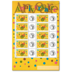 FEUILLE FRANCE F3480A TIMBRES ANNIVERSAIRES VIGNETTE TIMBRES CERES