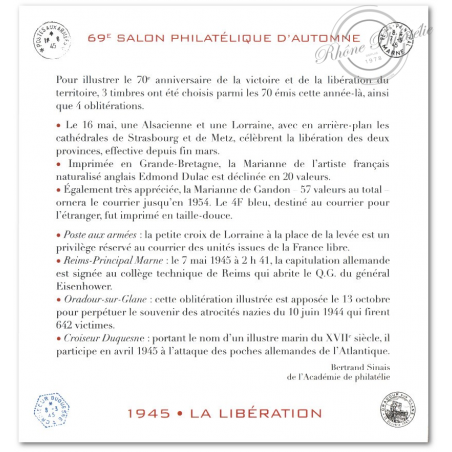 FEUILLET "1945. LIBERATION" (2015)