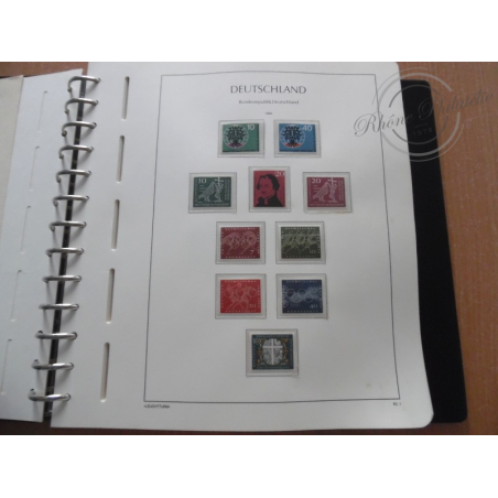 ALBUM LEUCHTTURM ALLEMAGNE FEDERALE 1960-1982, collection timbres allemands
