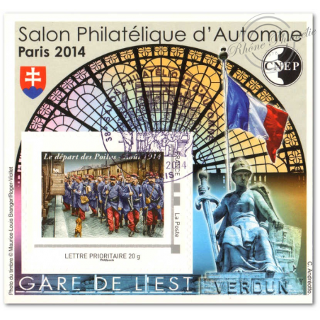 BLOC CNEP N°_67 "PARIS 2014. SALON D'AUTOMNE" OBLITERE 1ER JOUR AUTOADHESIF