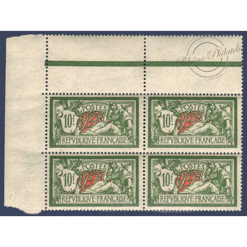 N°__207 TYPE MERSON BLOC 4 TIMBRES NEUFS** 1925