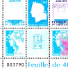 BANDE HELIO TIMBRES POSTE N°4465 A 4472 IMPRESSION HELIO (2010) NEUFS**