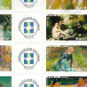 FEUILLE F3866B LES IMPRESSIONNISTES, TIMBRES AUTOADHESIFS VIGNETTE PACAC