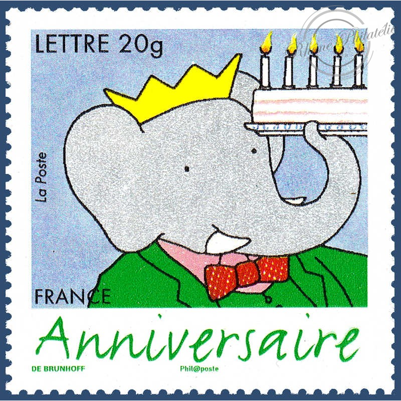 Timbre Poste N 3927 Anniversaire Babar 06 France Timbre Poste