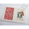 TIMBRE PERSONNALISE N°3802B (b) MARIANNE LAMOUCHE LILAS, VIGNETTE PASSION PHILATELIE