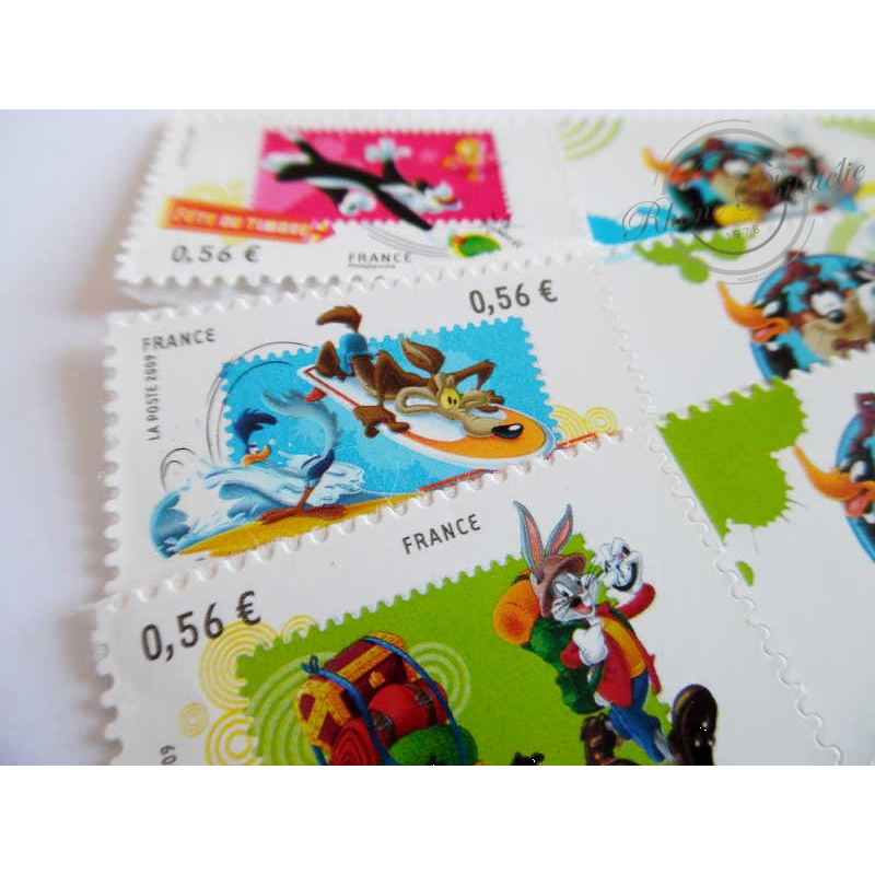 TIMBRES POSTE AUTOADHESIFS 271 A 273 PERSONNAGES WARNER BROS (FETE DU TIMBRE 2009)