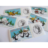 TIMBRES PERSONNALISES N°3853A-3857A TIMBRES MEILLEURS VOEUX 2005