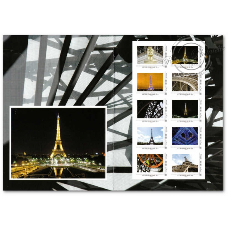 COLLECTOR LA TOUR EIFFEL ET SA DENTELLE DE FER, TIMBRES LETTRES 20G (2013) AUTOADHESIFS