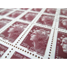 FEUILLES TIMBRES POSTE N°4571 MARIANNE DE BEAUJARD (2011) BRUN PRUNE LETTRE 250G