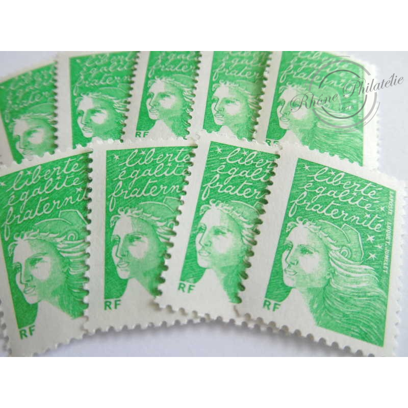 LOT DE 30 TIMBRES POSTE N°3535A MARIANNE 14 JUILLET (2001) ECOPLI 20G