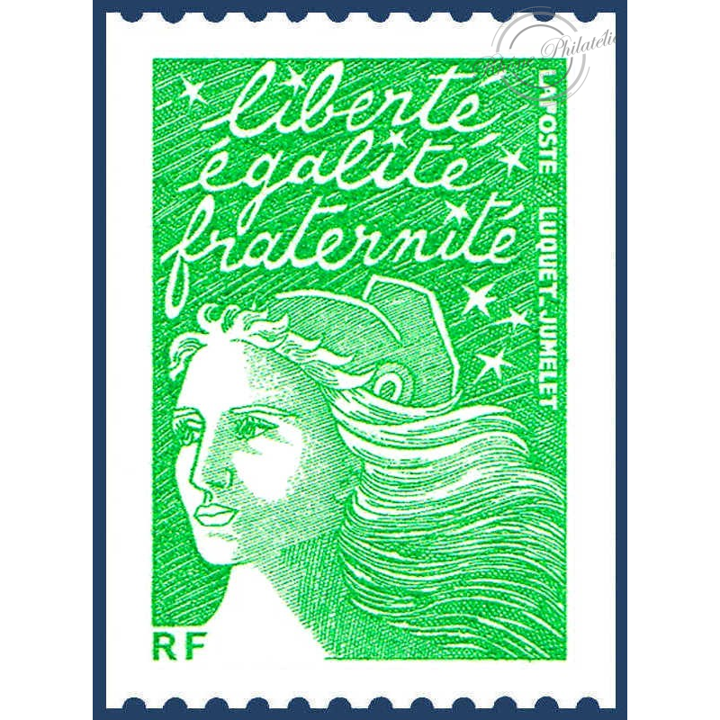LOT DE 20 TIMBRES POSTE N°3535B MARIANNE 14 JUILLET (2001) ECOPLI 20G