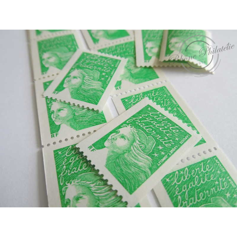 LOT DE 20 TIMBRES POSTE N°3535B MARIANNE 14 JUILLET (2001) ECOPLI 20G