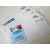 LOT DE PRETS-A-POSTER, 10 ENVELOPPES LETTRE VERTE 20G