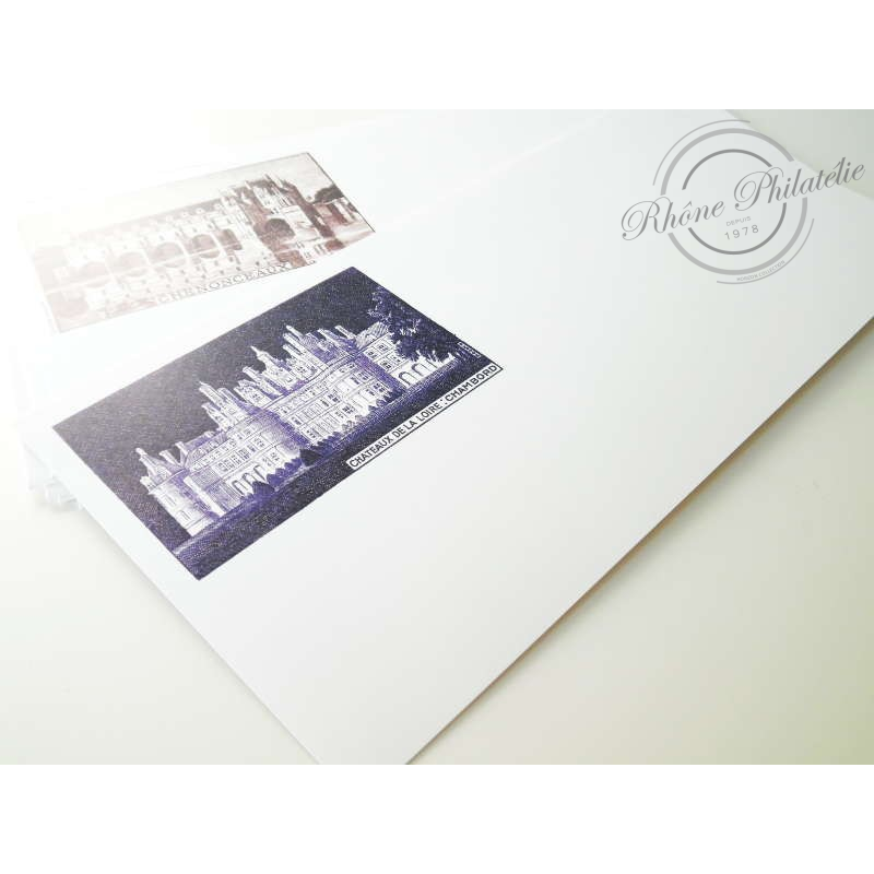 LOT DE 5 ENVELOPPES PRET-A-POSTER CARTES ASSORTIES SUR CHATEAUX DE LA LOIRE