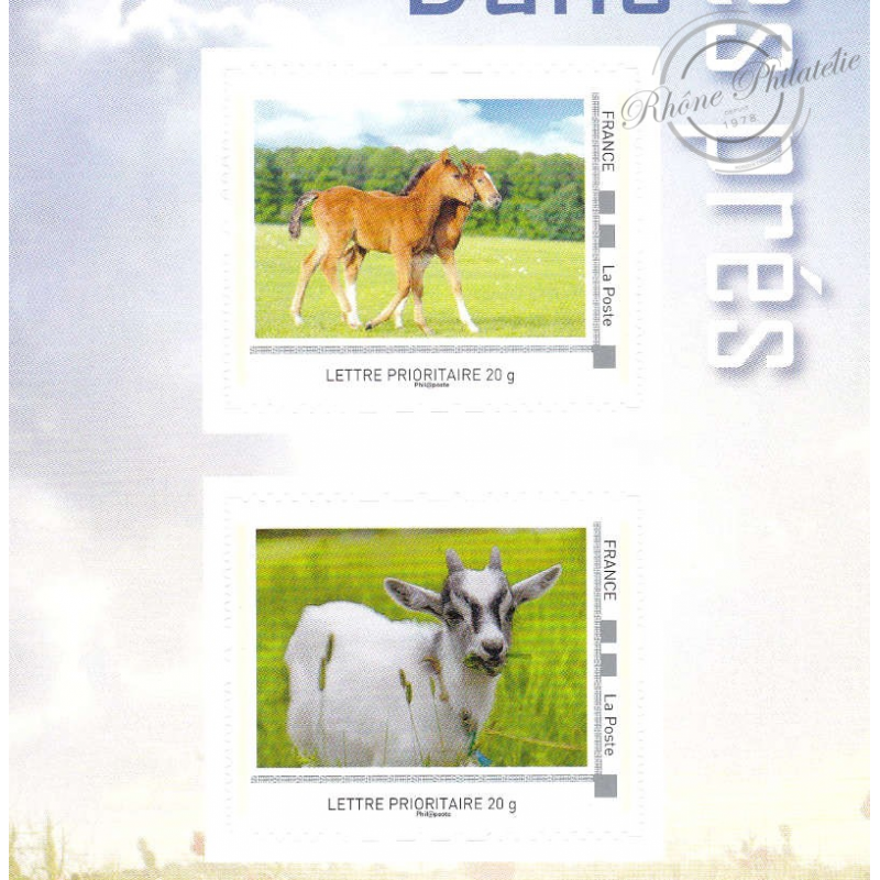 COLLECTOR DANS LES PRÉS (2013) TIMBRES LETTRES 20G AUTOADHESIFS
