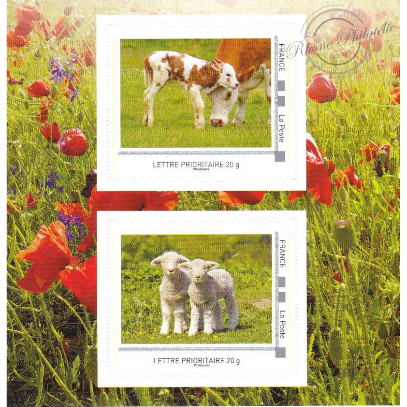COLLECTOR DANS LES PRÉS (2013) TIMBRES LETTRES 20G AUTOADHESIFS