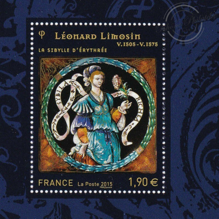 BLOC SOUVENIR N°108 LEONARD LIMOSIN TIMBRES NEUFS** ANNEE 2015 COTE 44 EUROS