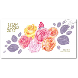 BLOC SOUVENIR N° 111 LYON CONGRES MONDIAL ROSES 2015 TIMBRES NEUFS**