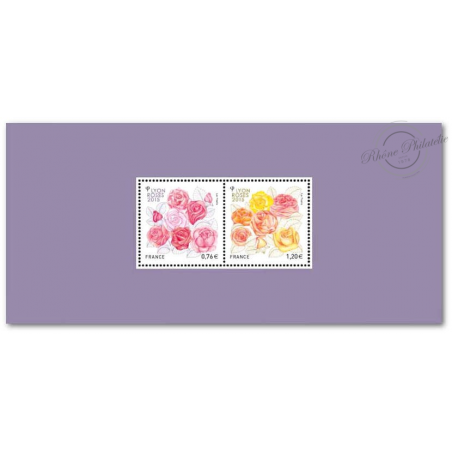 BLOC SOUVENIR N° 111 LYON CONGRES MONDIAL ROSES 2015 TIMBRES NEUFS**