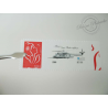 TIMBRE PERSONNALISE N°3802Ab MARIANNE LAMOUCHE PHIL@POSTE, EUROCOPTER EC 725