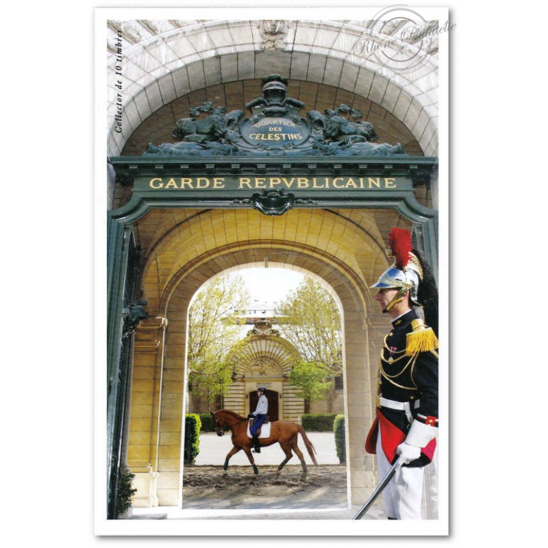 COLLECTOR LA GARDE REPUBLICAINE (2013) TIMBRES LETTRES VERTES 20G AUTOADHESIFS