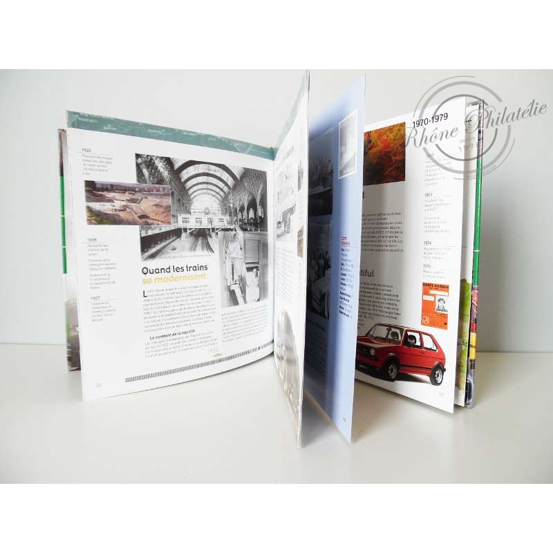 LE LIVRE DES TIMBRES DE FRANCE, UN SIÈCLE DE TRANSPORTS 2002, TRÈS BONNE QUALITÉ