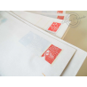 LOT DE PRETS-A-POSTER, 46 ENVELOPPES MARIANNE ROUGE et PAP BLEU