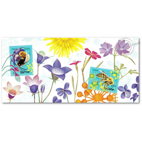 BLOC SOUVENIR N°125/125A LES ABEILLES SOLITAIRES TIMBRES NEUFS** ANNEE 2016