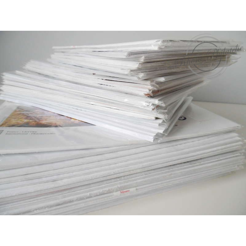 LOT DE PRETS-A-POSTER, 500 ENVELOPPES POUR UN ENVOI 20G (SOUS BLISTER)
