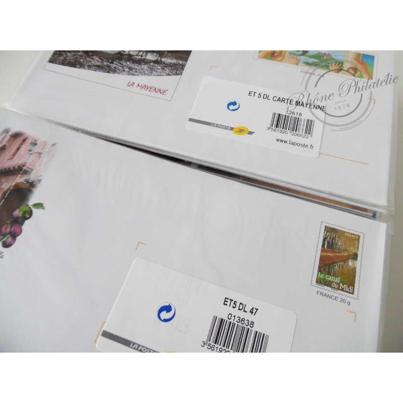 LOT DE PRETS-A-POSTER, 500 ENVELOPPES POUR UN ENVOI 20G (SOUS BLISTER)