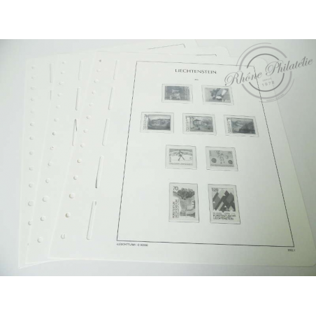 FEUILLES LEUCHTTURM 2002 pour timbres du Liechtenstein