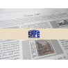 FEUILLES SAFE DUAL 1981 avec almanach encyclopédique pour timbres français