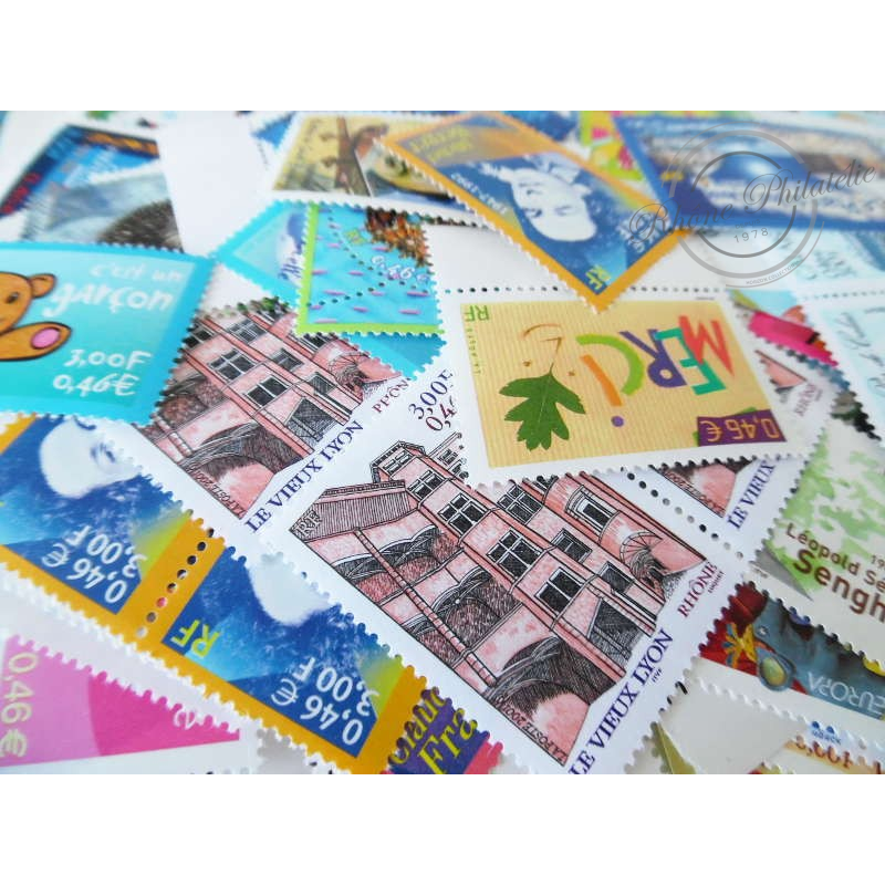LOT TIMBRES-POSTE 0.46€, FACIALE 919€, 30% DE REMISE
