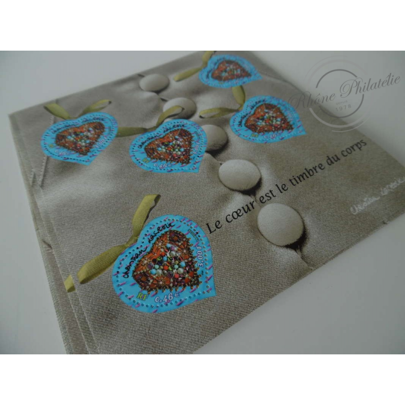 LOT DE 29 BLOCS LE COEUR EST LE TIMBRE DU CORPS, FACIALE 66€