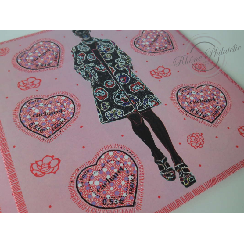 LOT TIMBRES-POSTE EN €, BLOCS SAINT VALENTIN CACHAREL