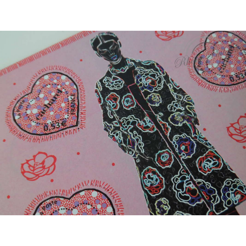 LOT TIMBRES-POSTE EN €, BLOCS SAINT VALENTIN CACHAREL