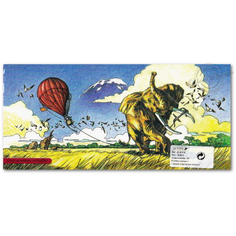 SOUVENIRS PHILATELIQUES CINQ SEMAINES EN BALLON