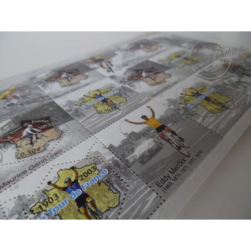 LOT DE 15 BLOCS LE TOUR DE FRANCE 100 ANS, FACIALE 75€