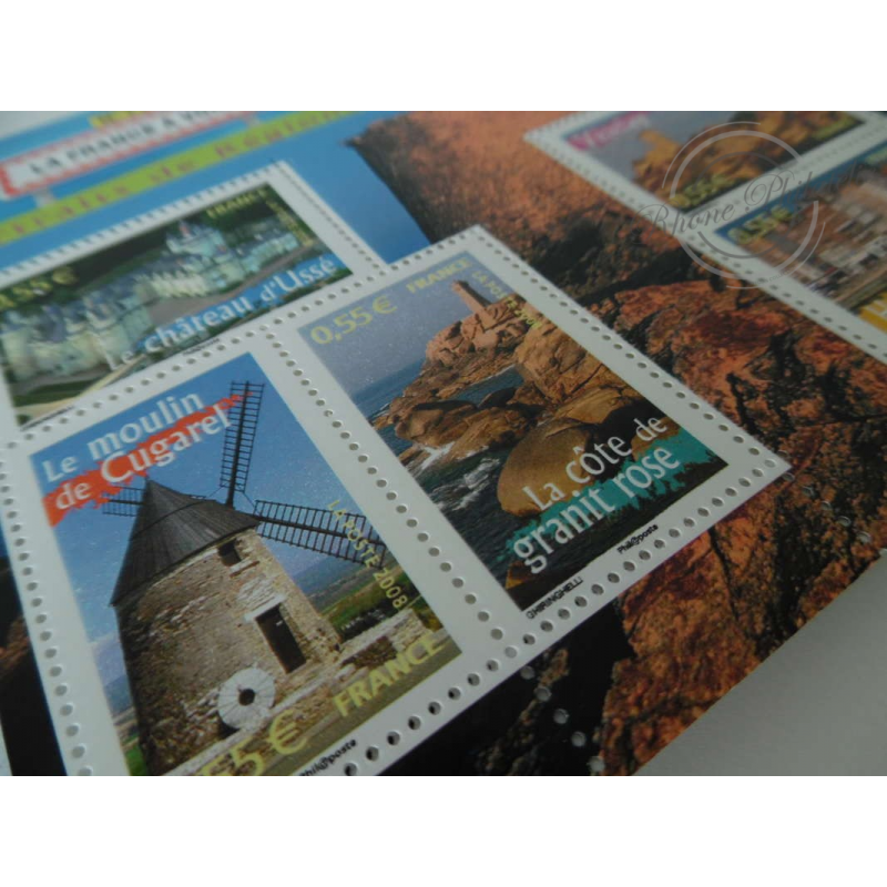 LOT TIMBRES-POSTE EN EUROS, 10 BLOCS LA FRANCE A VOIR No11