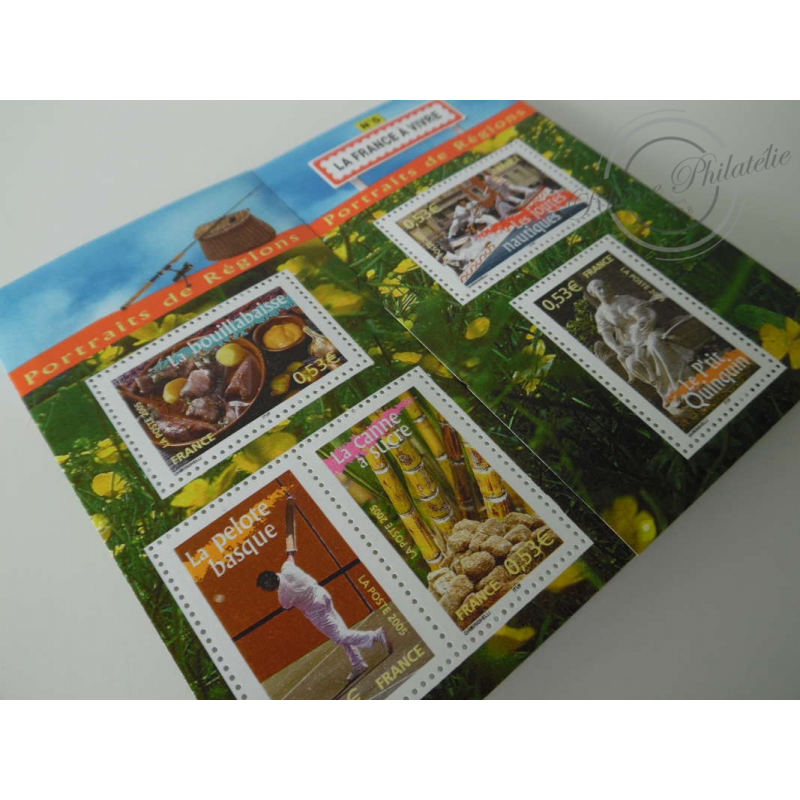 LOT TIMBRES-POSTE EN EUROS, BLOCS LA FRANCE A VIVRE No5