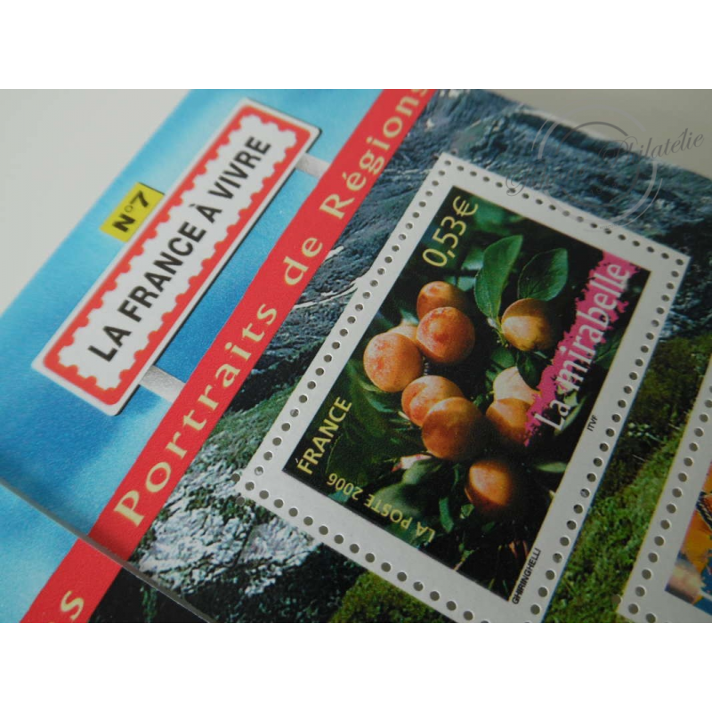 LOT TIMBRES-POSTE EN EUROS, BLOCS LA FRANCE A VIVRE No7